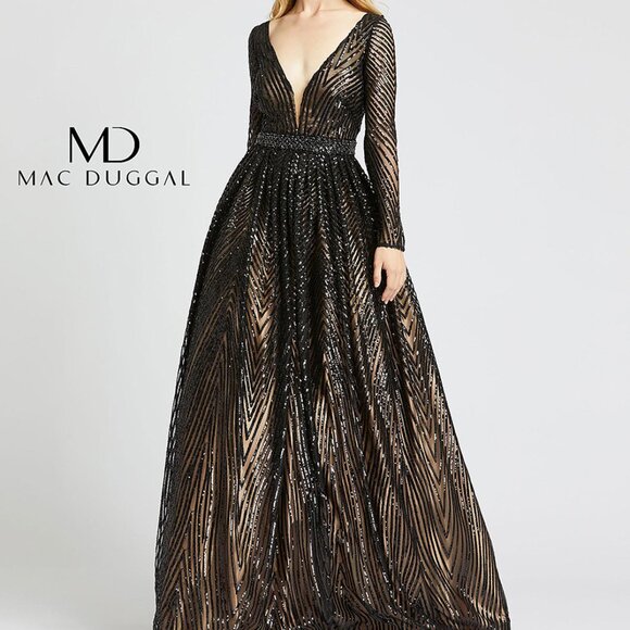 Mac Duggal Black Dress - Picture 1 of 3